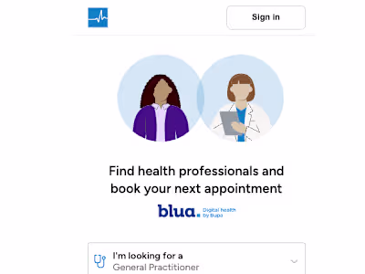 Bupa Blua | Responsive Web Application for Healthcare