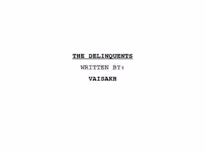 Fiction project sample - The Delinquents