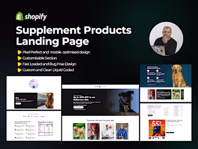 Supplement Products Landing Page I’m passionate about crafti...