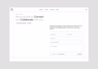 Contact page