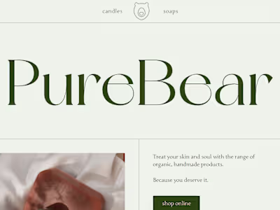 PureBear Website 
