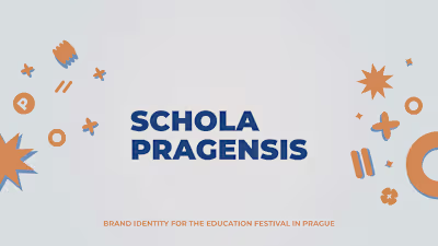 Brand identity for the biggest fair of high schools in Prague