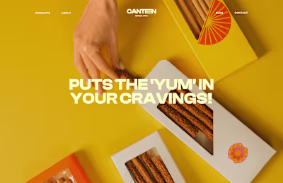 Canteen - Web Design