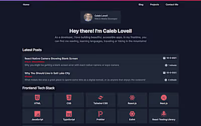 Portfolio + Blog Website