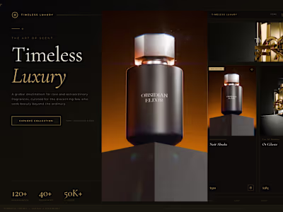 Elegant Luxury Website Design with Figma for Global Clients