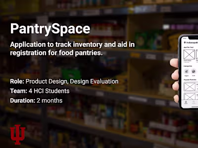 Inventory tracking application for local pantries