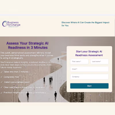 Strategic AI Readiness Assessment 