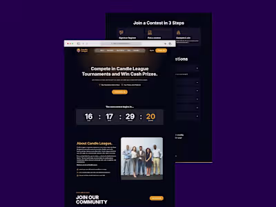 Candle League Figma to WordPress Conversion