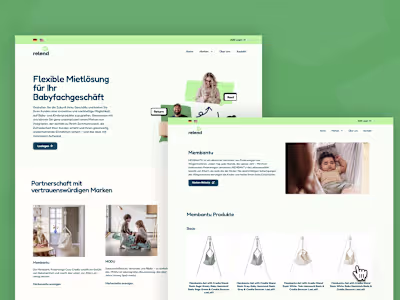Relend Website (Homepage + Shopify CMS)