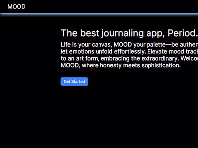Mood : AI-Powered Journaling Web App