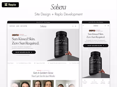 Solsera | Site Design + Replo Development