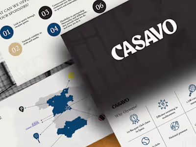 CASAVO Pitch Deck Design