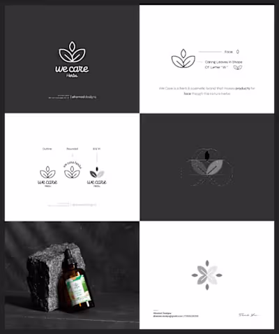 We Care Herbs — Meaning-Driven Logo Design for a Herbal Skin...