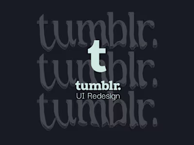 Tumblr UI Redesign