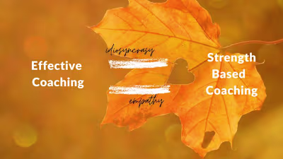 Effective Coaching