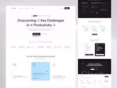 Productivity SaaS Landing Page