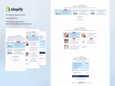 Shopify Three Step Form | Bundle, Subscription, and Trial
