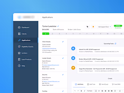 Application Details (Loan Admin Dashboard)