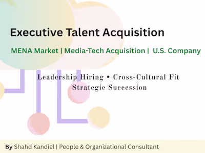 Executive Talent Acquisition (MD Position) 