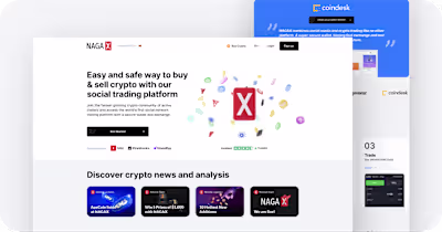 Website & Promo materials design for the crypto trading platform