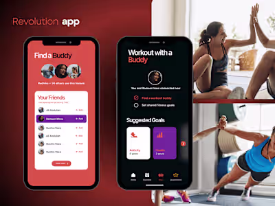 Mobile App Design: Revolution Fitness