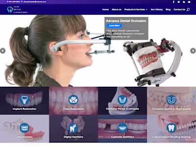 WordPress Website Design for Alma Dental Laboratories