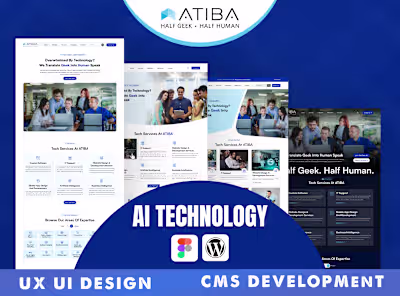 Tech Consultant Website UI/UX & WordPress Development
