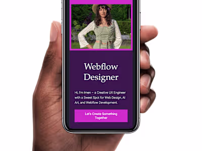 My Webflow Personal Website
