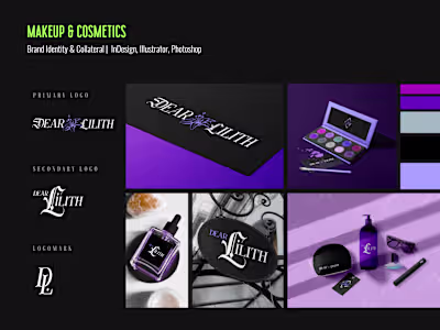 Gothic Makeup Brand Identity