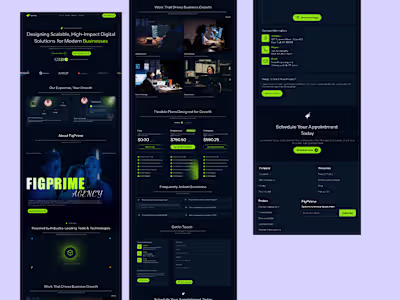 Stunning Agency Website UI/UX Design Now Live! Share Feedback