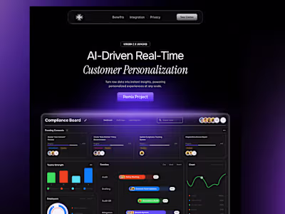 Duskflow- AI & SaaS Framer Website Template