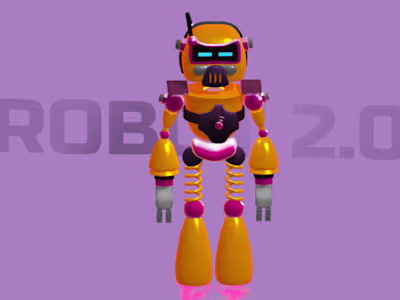 Spline 3d robot character design