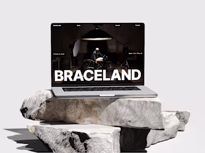 Braceland Template Design for Framer