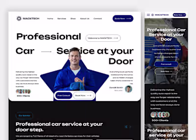 Car Repair | car service | Care selling website :: Behance