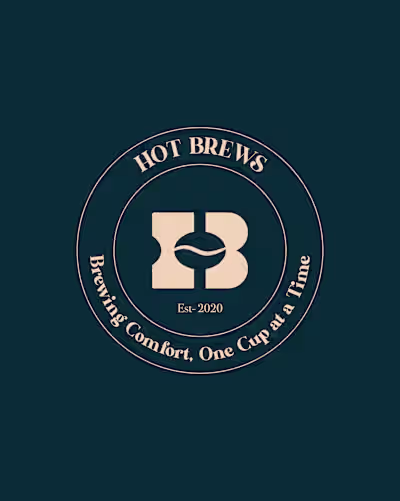 Brand Design for a premium cafe named Hot Brews