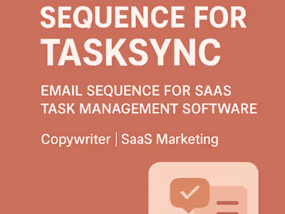 TaskSync Trial Conversion Email Sequence
