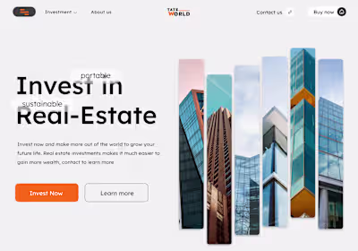 Website landing page ui design 
