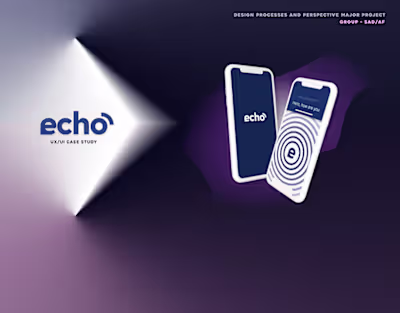 ECHO - UI/UX Case Study on Behance