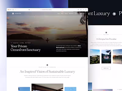 OceanCove Resort & Beach Club Website