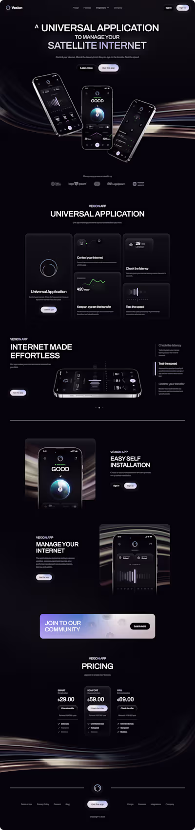 Website Design for Satellite Internet