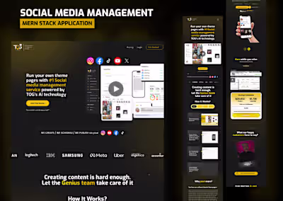 Social media management tool in React and Dango