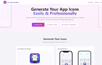 App Icon generator for iOS and Android