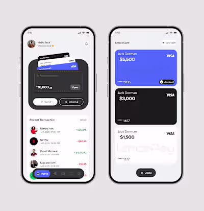 Fintech App UI/UX Design
