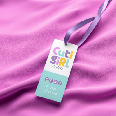 Brand Identity Design and Package Design - CutiGirl Boutique