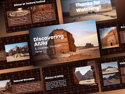 Presentation | Discovering AlUla: A Journey Through Time