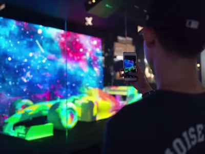 F1 SGP - Interactive 3D Mapp projection on a real scale printed 