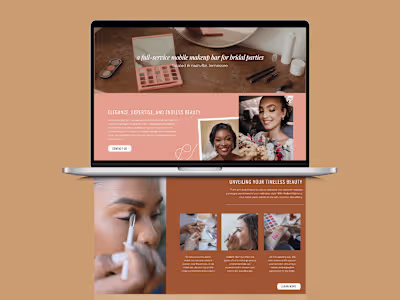 Brand & Web Design for Mobile Makeup Studio