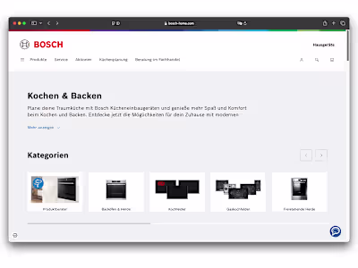 Bosch Product List Page