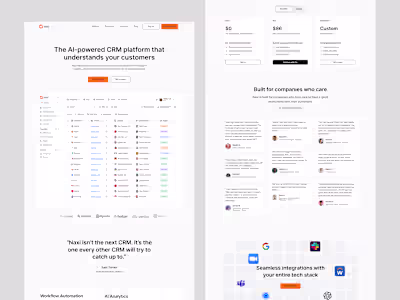 Naxi CRM website