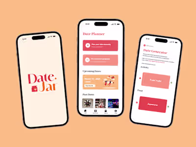 Case Study:Date Planning Mobile App Design